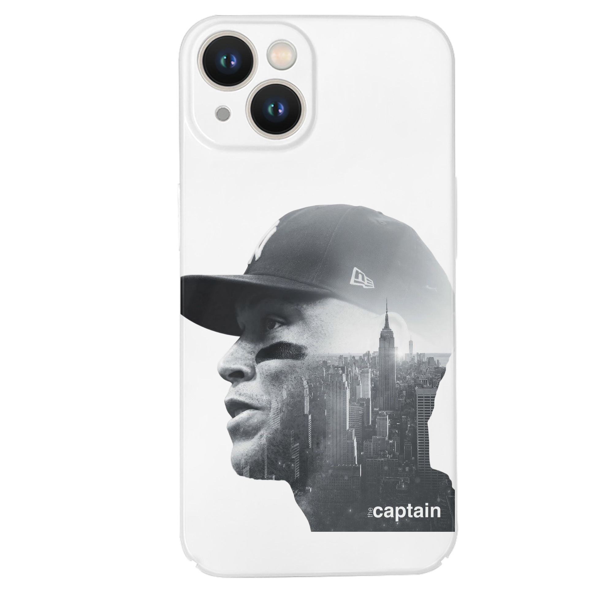 Aaron Judge Yankees Captain IPhone 14 Series Full-Cover Hard Case – Shockproof With Raised Camera Protection – Precise Cutouts, Wireless Charging Compatible – Durable, Anti-Yellowing, Easy To Clean